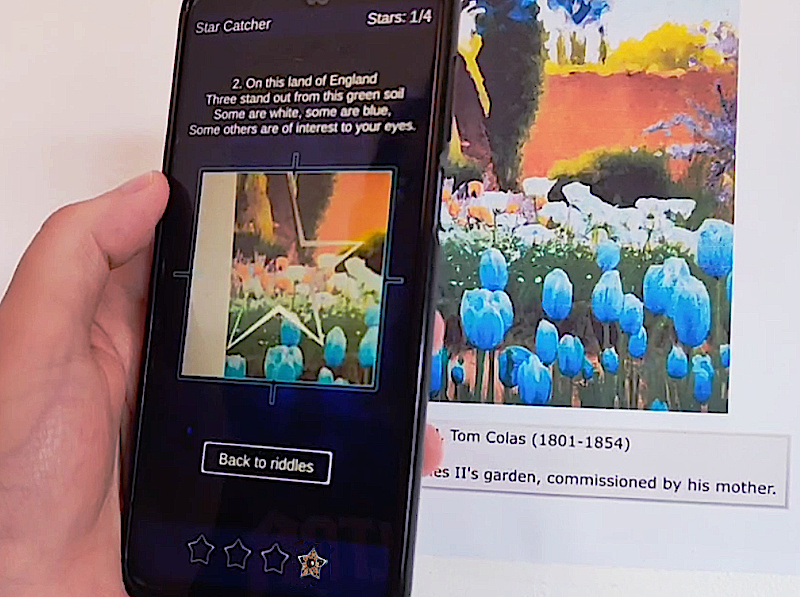 L'application Star Catcher en action